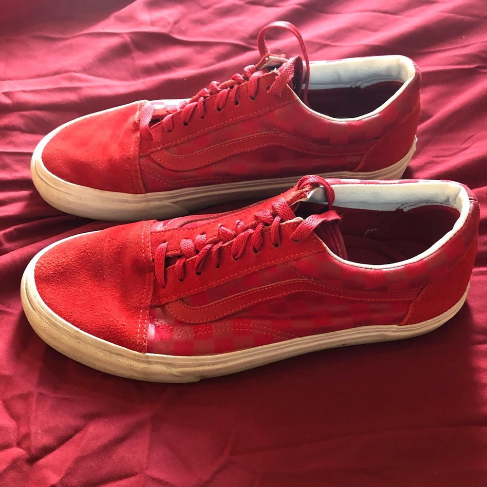Size 10 Red Checkered Vans